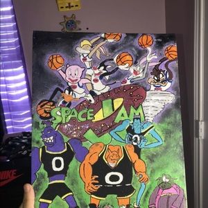Space jam custom canvas!